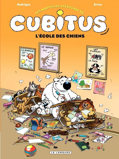 Cubitus  - tome 9 - L'école des chiens -  Erroc - Le Lombard