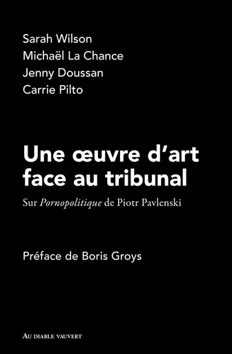 Une œuvre d'art face au tribunal -  Collectif - Au diable vauvert