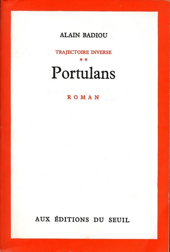 Portulans - Alain Badiou - Editions du Seuil