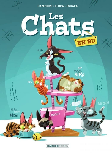 Les Chats en BD -  Flora, Christophe Cazenove - Bamboo