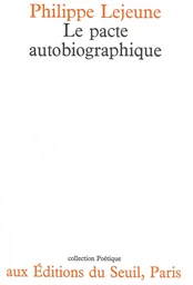 Le Pacte autobiographique