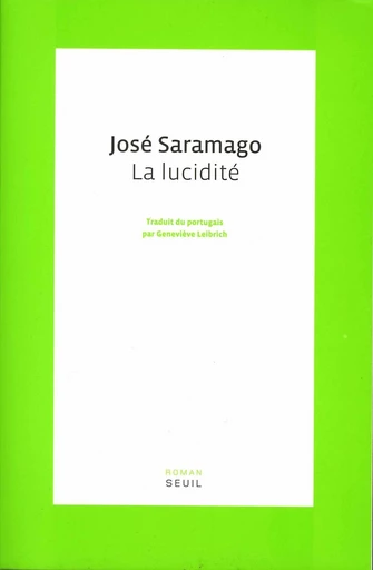 La Lucidité - José Saramago - Editions du Seuil