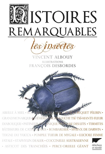 Histoires remarquables. Les insectes - Vincent Albouy - Delachaux & Niestlé