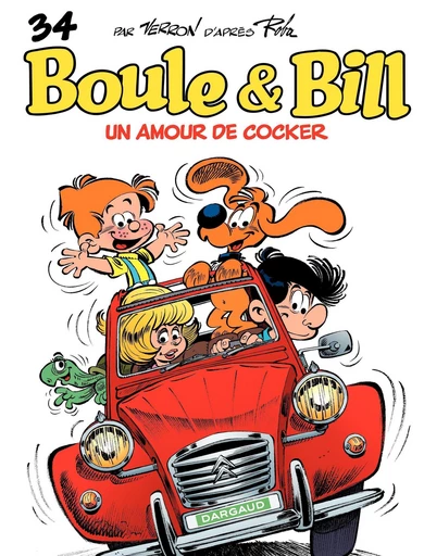 Boule & Bill - Tome 34 - Un amour de cocker - Pierre Veys, Laurent Verron - Dargaud