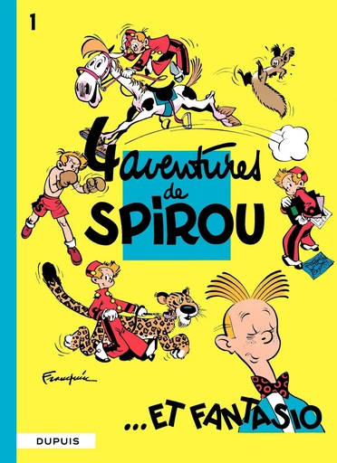 Spirou et Fantasio - Tome 1 - 4 aventures de Spirou et Fantasio -  Franquin - Dupuis