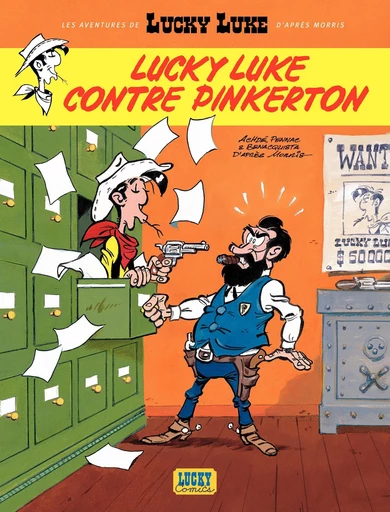 Les aventures de Lucky Luke d'après Morris - Tome 4 - Lucky Luke contre Pinkerton - Tonino Benacquista, Daniel Pennac - Lucky Comics