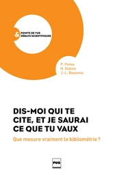 Dis-moi qui te cite et je saurai ce que tu vaux