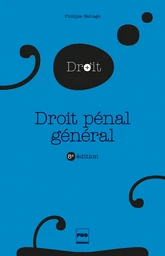 Droit pénal général - 8e édition