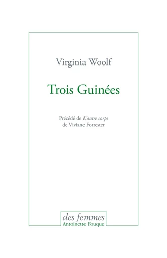 Trois guinées - Virginia Woolf - Des femmes