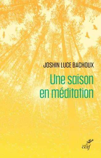 UNE SAISON EN MEDITATION -  BACHOUX JOSHIN LUCE - Editions du Cerf