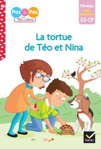 Téo et Nina - premières lectures 100% déchiffrable - La tortue de Téo et Nina - Isabelle Chavigny, Marie-Hélène Van Tilbeurgh - Hatier