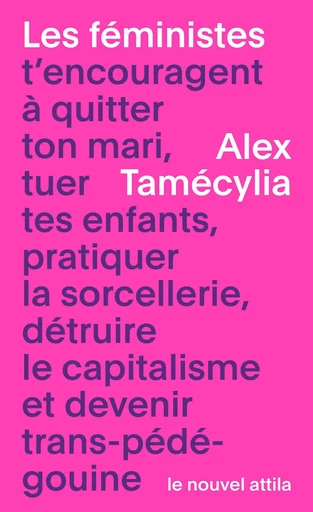 Les féministes t’encouragent à quitter ton mari, tuer tes enfants, pratiquer la sorcellerie, détruire le capitalisme et devenir trans-pédé-gouine - Alex Tamécylia - Le Nouvel Attila