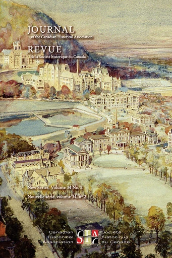 Journal of the Canadian Historical Association. Vol. 34 No. 2, 2024 - Harold Bérubé*, Andrew Nurse*, William Riguelle, Daniel Rück, Heather Green, Katrina Srigley*, Benjamin Bryce, Travis Bruce, Dana Wessell Lightfoot, Mohamad Ballan - Journal of the Canadian Historical Association