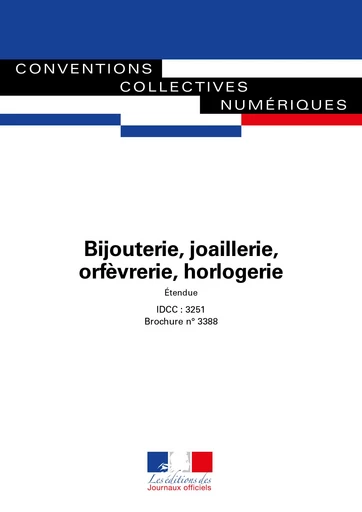 Bijouterie, joaillerie, orfèvrerie, horlogerie (BJOH) - Journaux Officiels - Journaux officiels