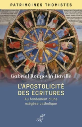 L'apostolicité des écritures