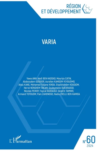 Varia -  - Editions L'Harmattan