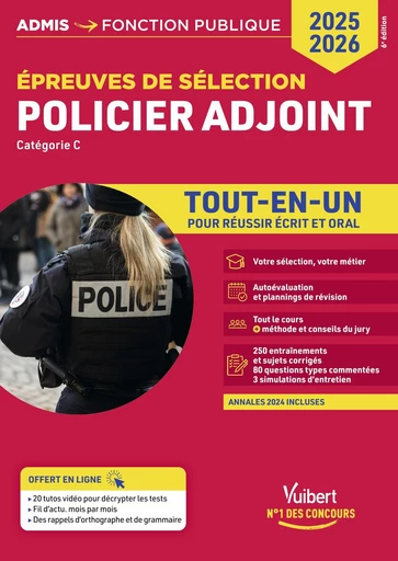 Épreuves de sélection Gendarme adjoint volontaire - Catégorie C - Tout-en-un - Bernadette Lavaud, François Lavedan - Vuibert