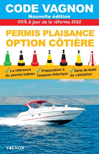 Code Vagnon 2022 - Permis plaisance - Option côtière - Editions Vagnon - Vagnon Ed.