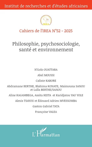 Philosophie, psychosociologie, santé et environnement -  - Editions L'Harmattan