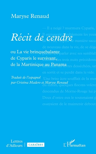 Récit de cendre - Maryse Renaud - Editions L'Harmattan