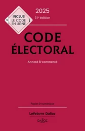 Code électoral 2025 31ed