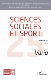 Sciences sociales et sport Numéro 25