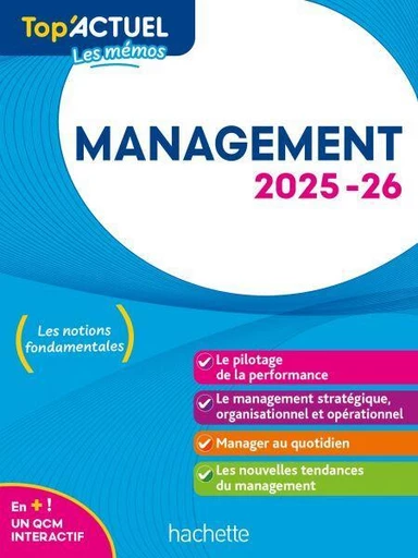 Top'Actuel Management 2025-2026 - Hamza Merabet - Hachette Éducation