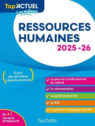 Top'Actuel - Ressources Humaines (RH) 2025-2026 - Hamza Merabet - Hachette Éducation