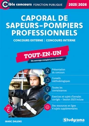 Caporal de sapeurs-pompiers professionnels - Tout-en-un - Catégorie C - Édition 2025-2026