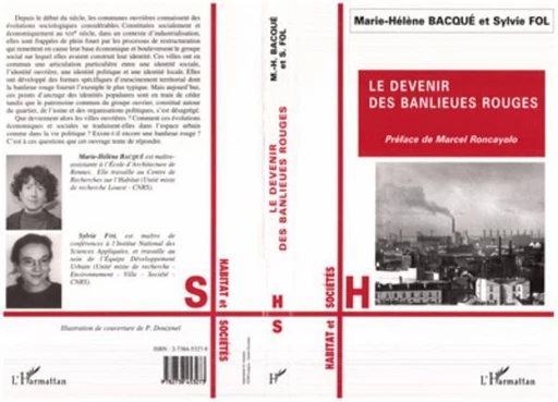 LE DEVENIR DES BANLIEUES ROUGES - Sylvie Fol, Marie-Hélène Bacqué - Editions L'Harmattan