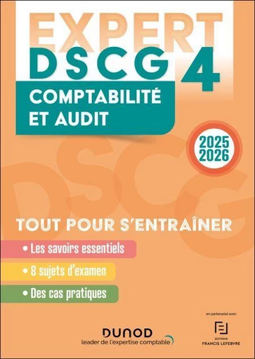 DSCG 4 - EXPERT - Comptabilité et audit 2025-2026 - Kada Meghraoui, Nassim Drouaz, Patrick Pinteaux, Jérôme Weydert, Jean-Michel Palou - Dunod