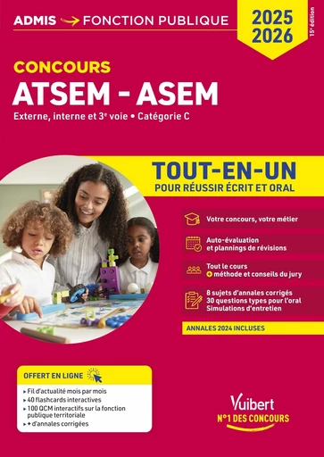 Concours ATSEM et ASEM - Catégorie C - Tout-en-un - Élodie Laplace - Vuibert